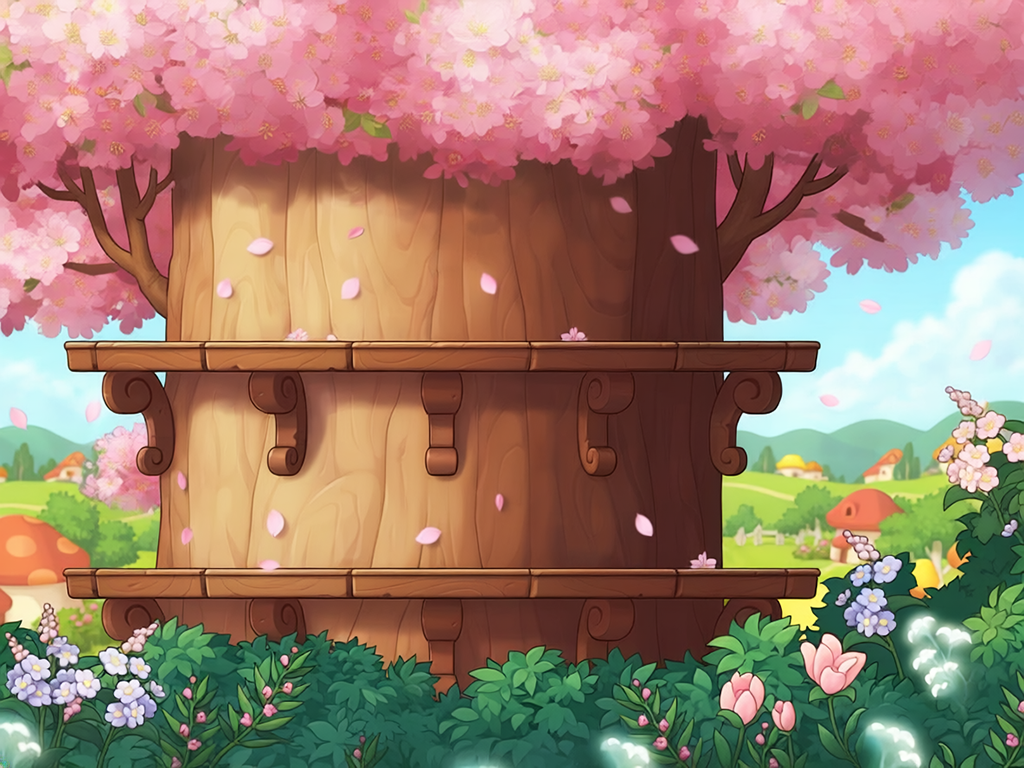 Fantasy treehouse environment by Kiro