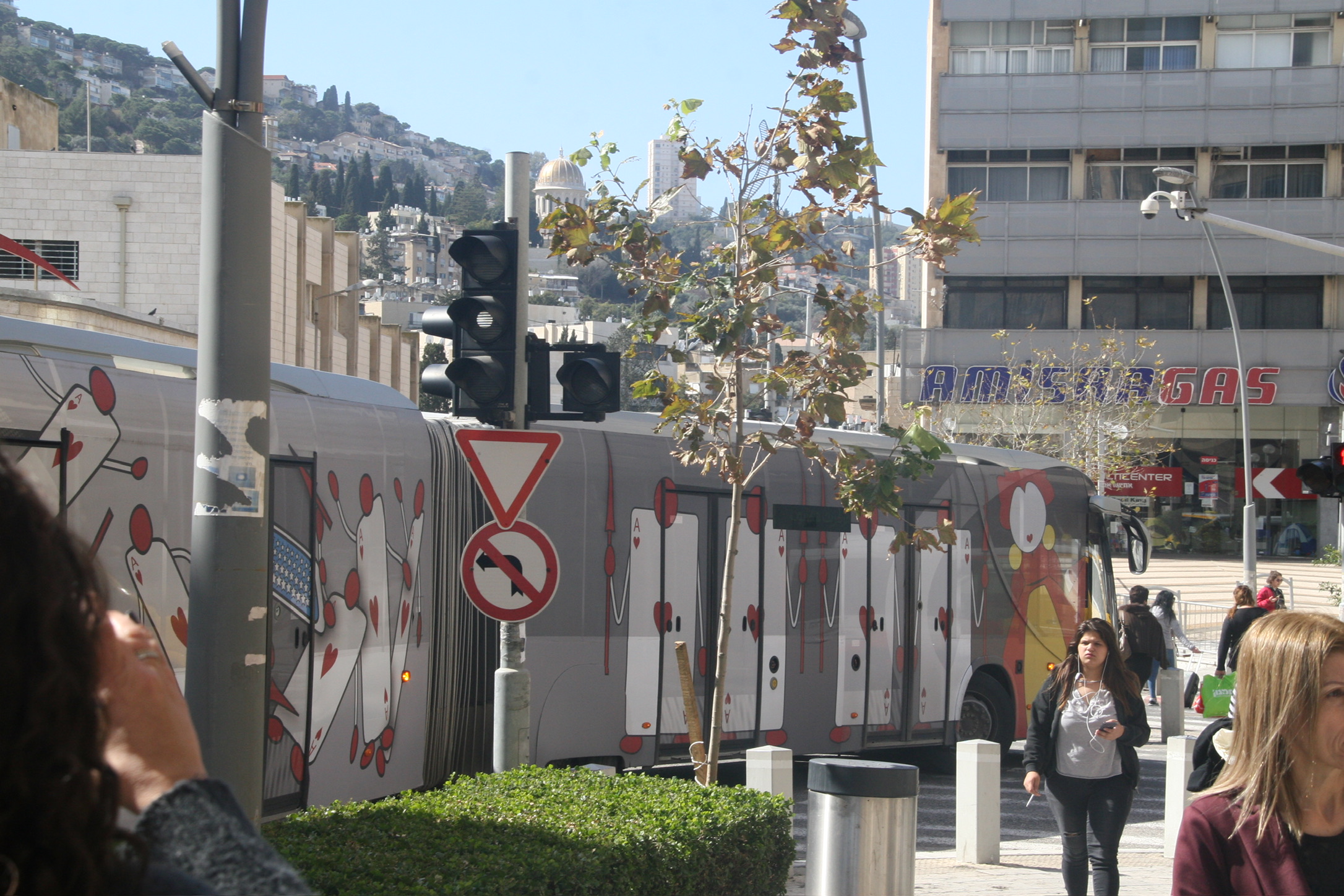 Purim seasonal transit design in Haifa by Kiro